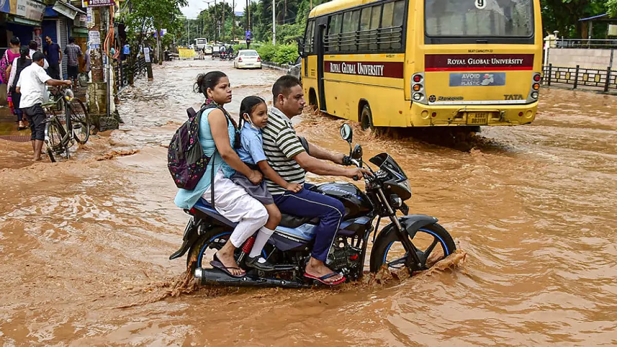 Two people washed away by flood waters in separate incidents in Rajasthan