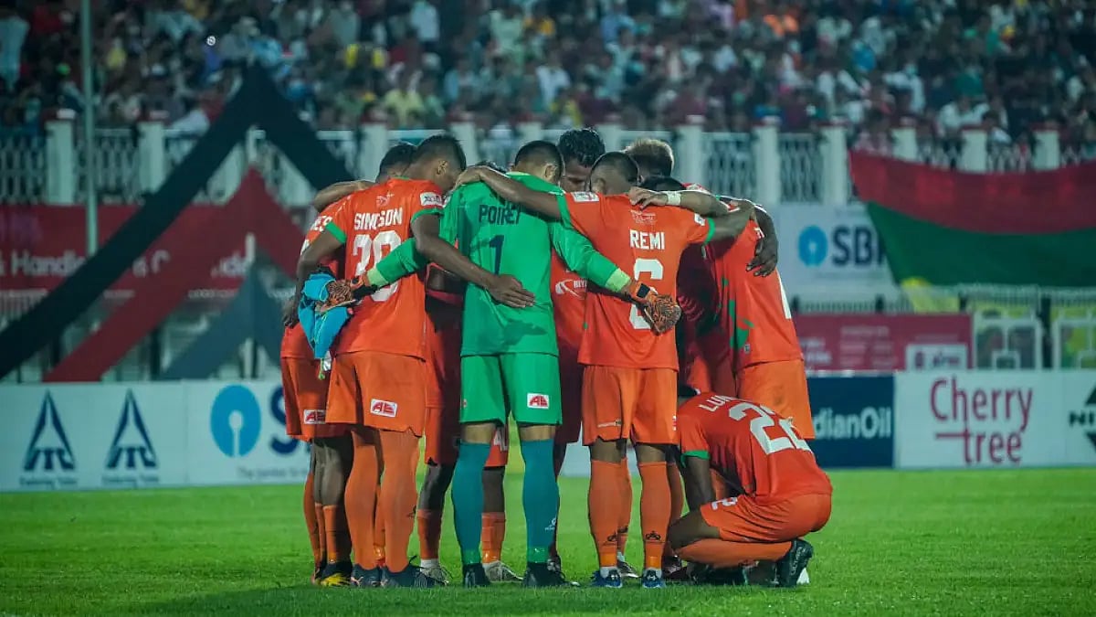 NEROCA FC custodian Sonal Porei was awarded the player of the match award.