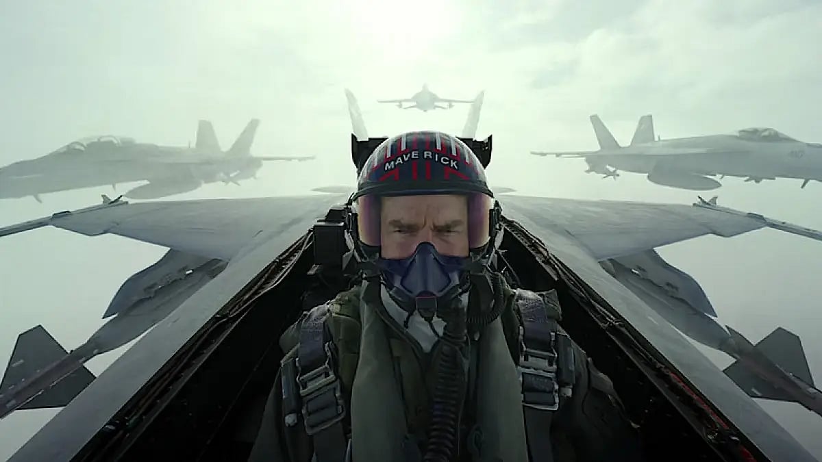Tom Cruise In A Still From 'Top Gun: Maverick'