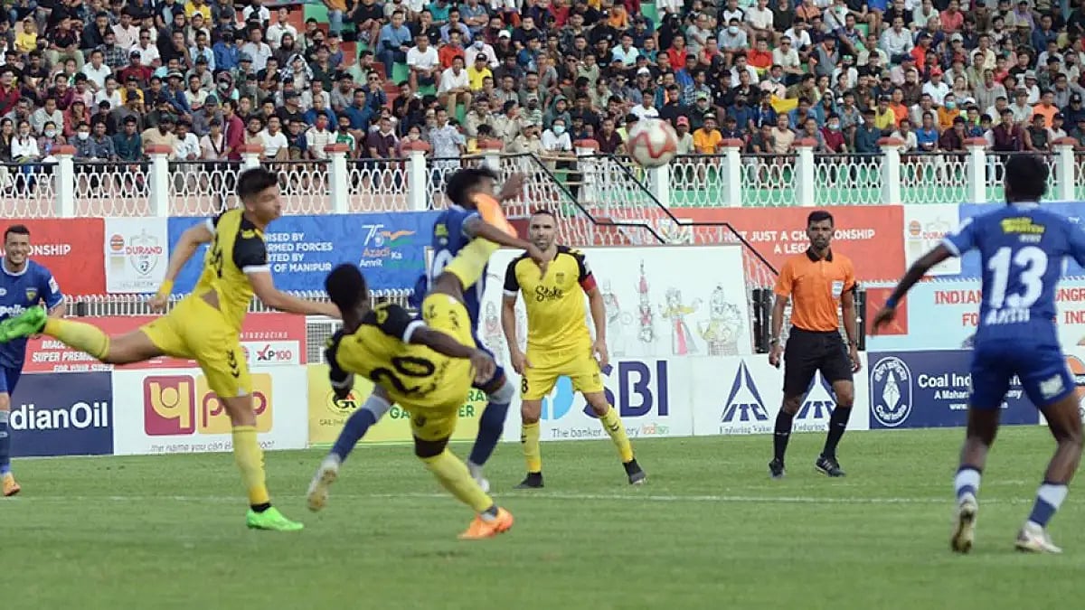 Bartholomew Ogbeche scored a brace while Joao Victor converted from the spot for Hyderabad FC after Anirudh Thapa's opener.