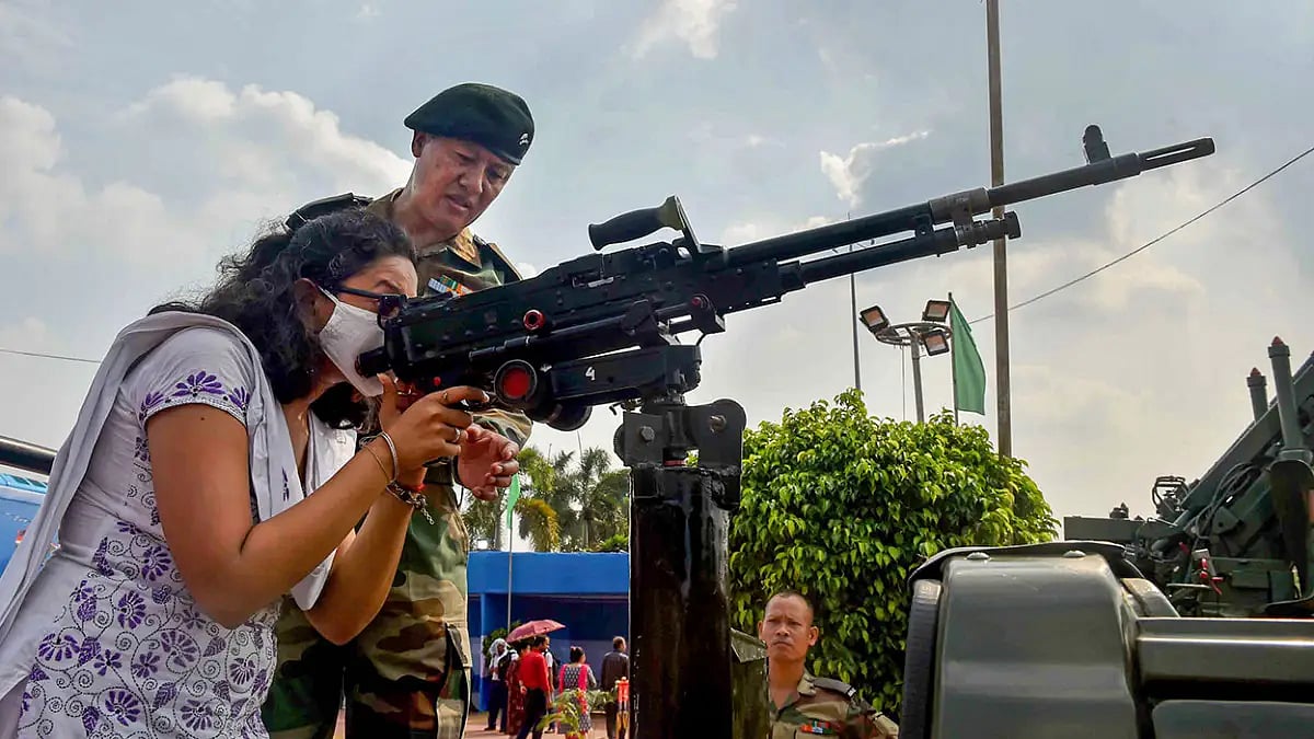Army weapons exhibition in Kolkata 