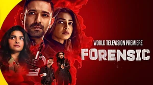 Vikrant and Radhika in 'Forensics'