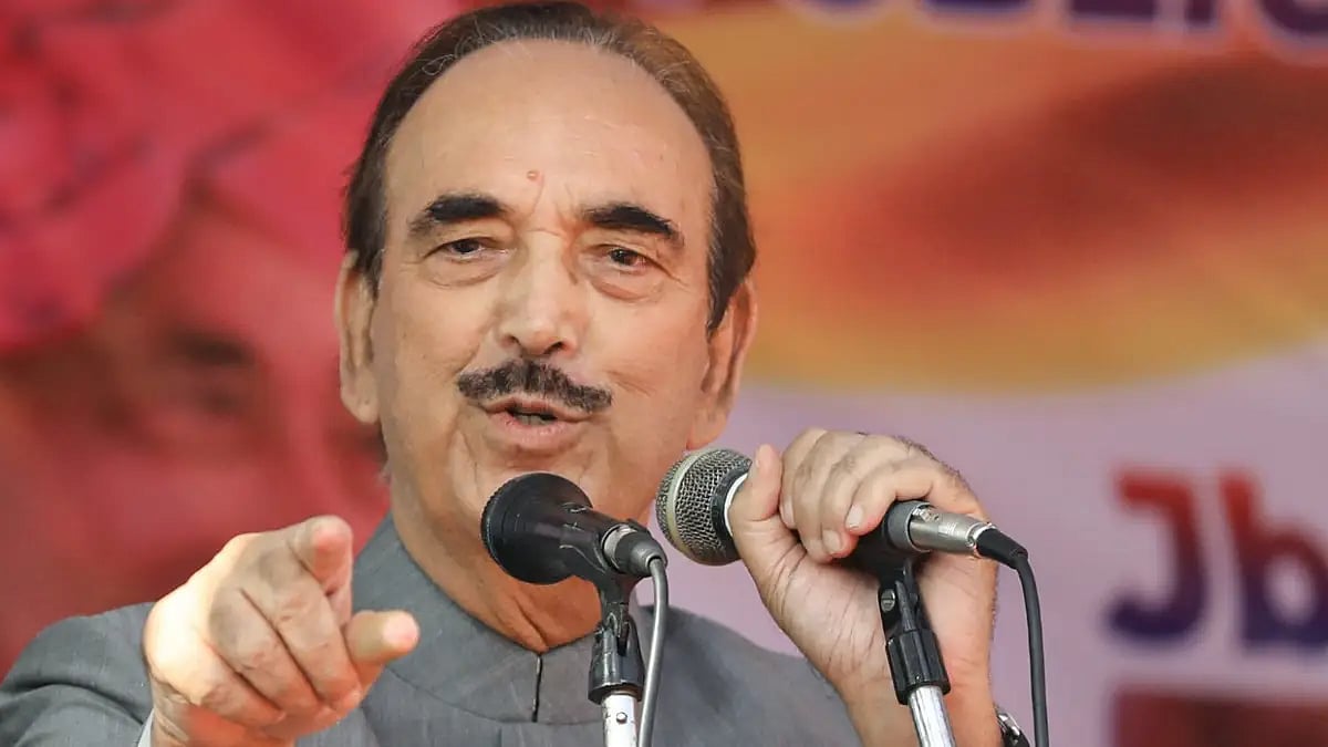 Veteran politician Ghulam Nabi Azad