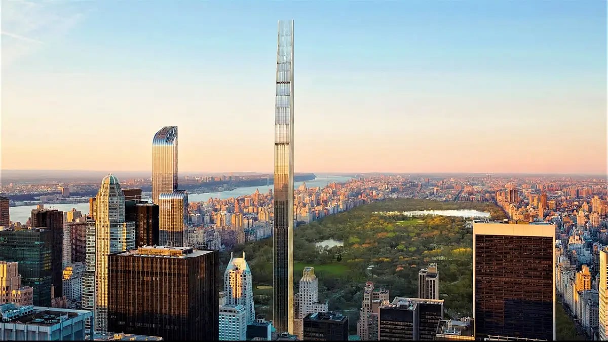 Steinway Tower boasts 82 floors and is situated on what is known as Billionaire’s Row