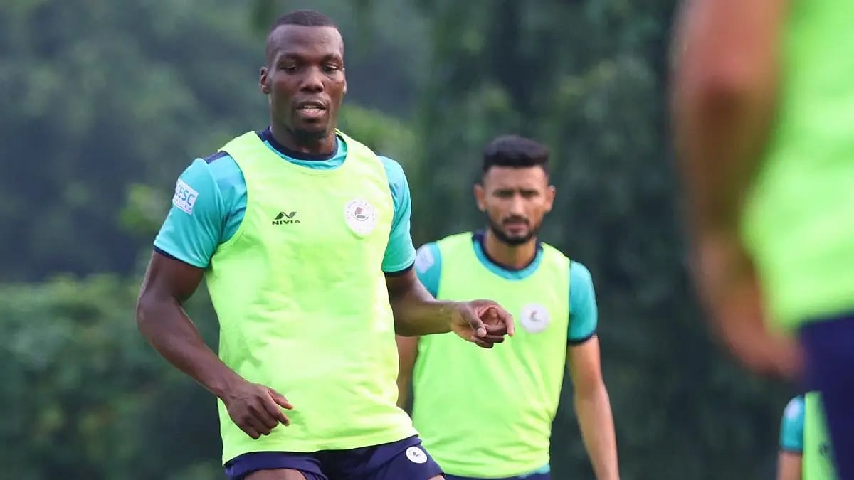 ATK Mohun Bagan's Florentin Pogba during training ahead of East Bengal clash in Durand Cup 2022. 