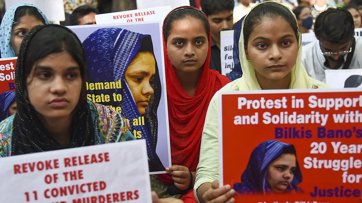 Bilkis Bano case protest in Delhi 