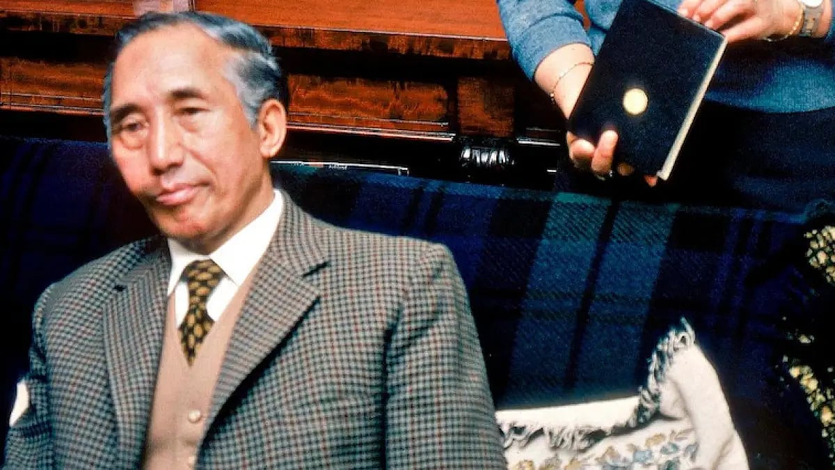 Angami Zapu Phizo, the father of the writer Adinno Phizo, popularly called the Father of the Nagas 