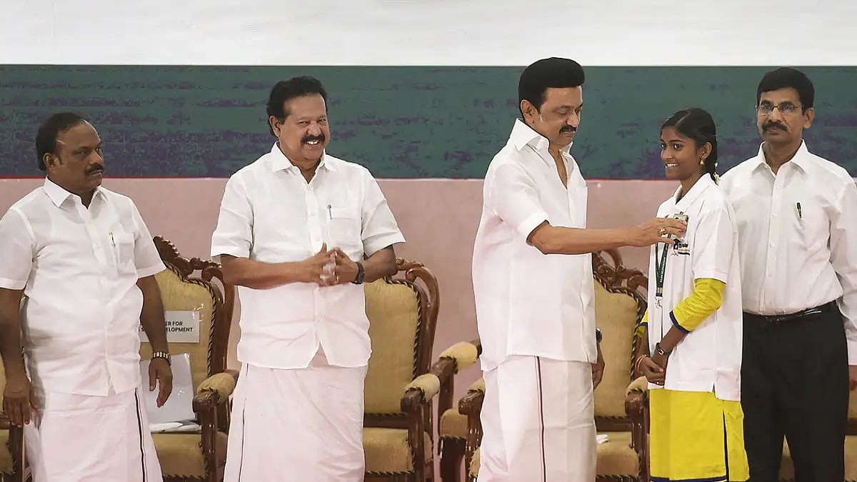MK Stalin at Naan Mudhalvan scheme event 