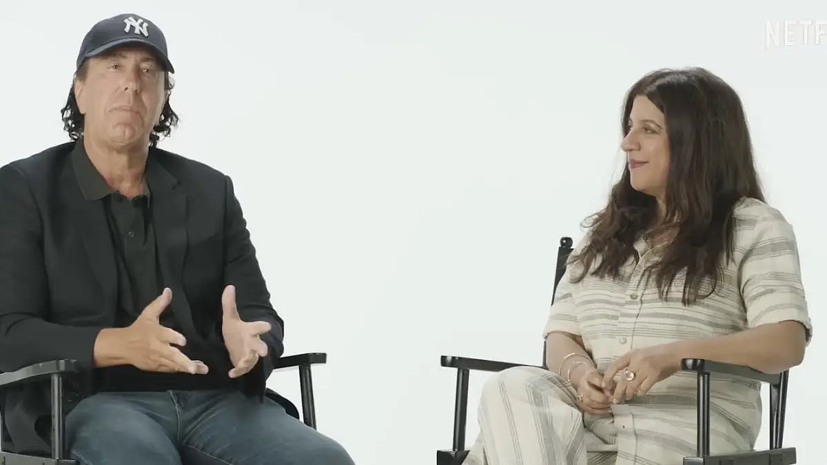 Zoya Akhtar with Archie Comics CEO Jon Goldwater