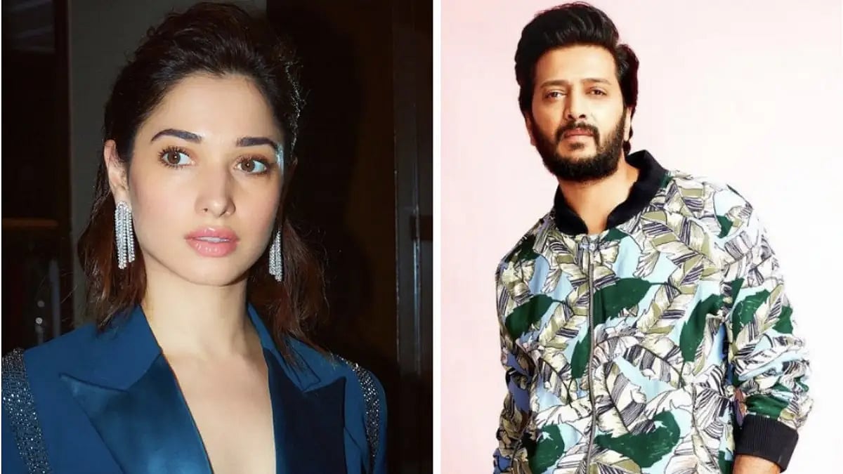 Tamannaah Bhatia and Riteish Deshmukh