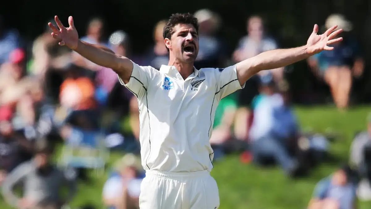 Colin de Grandhomme made his international debut for New Zealand in 2012. 