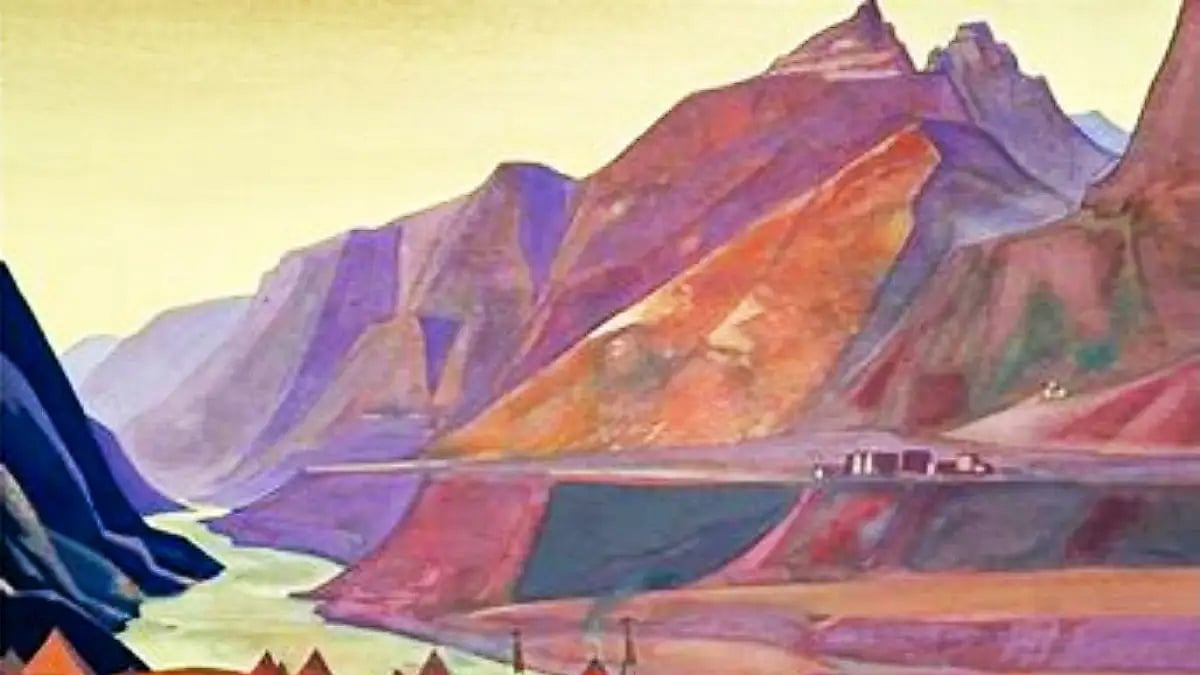Nicholas Roerich's artwork depicting the Himalayas