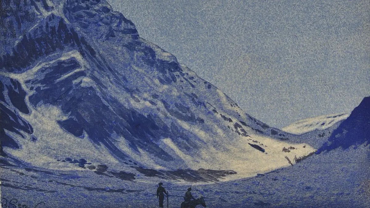 A painting by Russian artist Nicholas Roerich