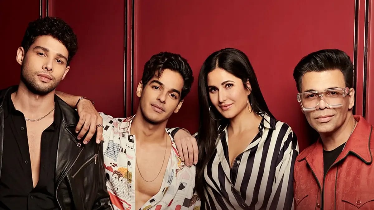 Siddhant Chaturvedi, Katrina Kaif, Ishaan Khatter and Karan Johar