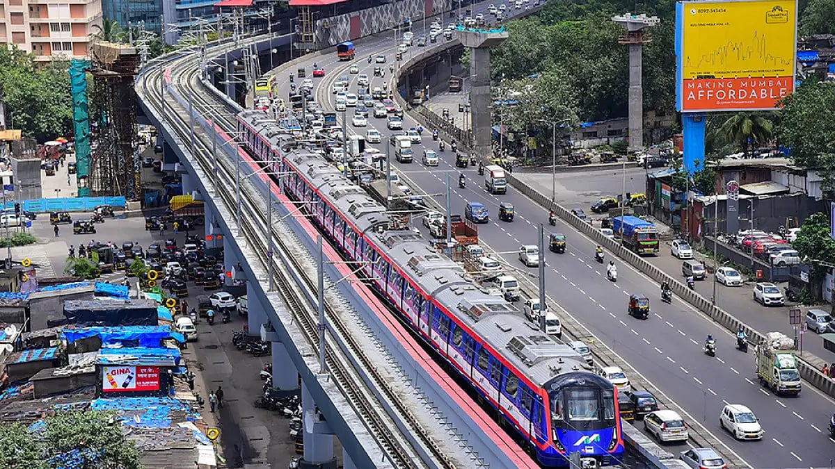 Metro trial run in Mumbai 