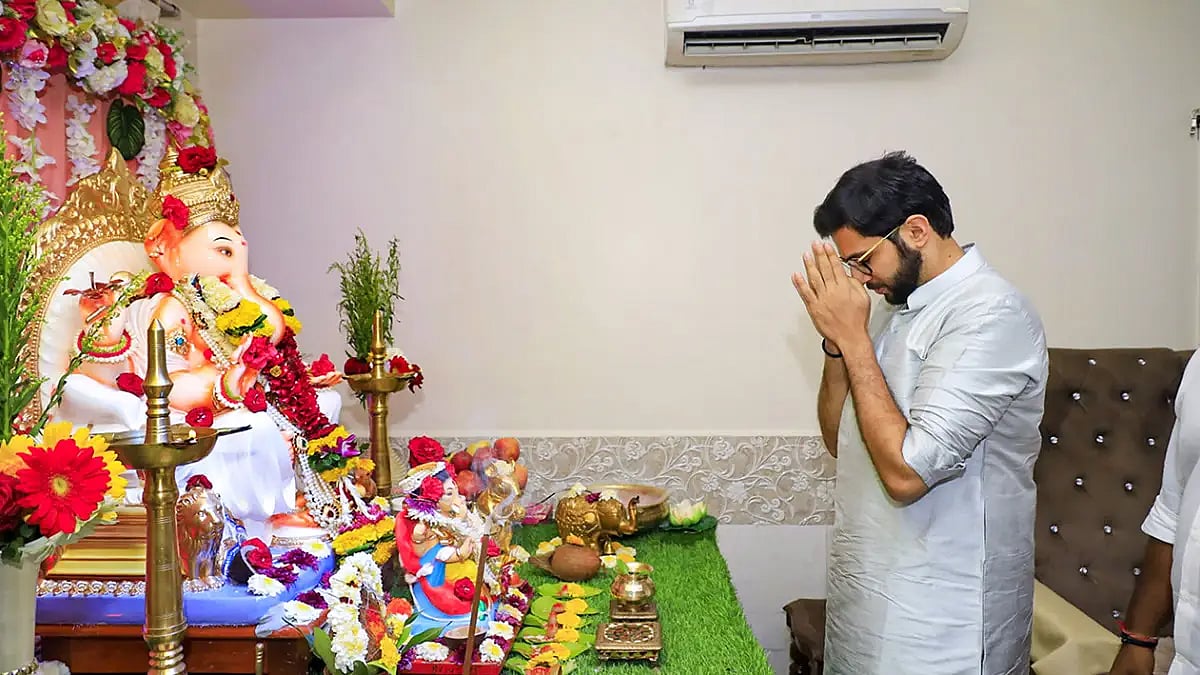 Aaditya Thackeray celebrates Ganesh Chaturthi 