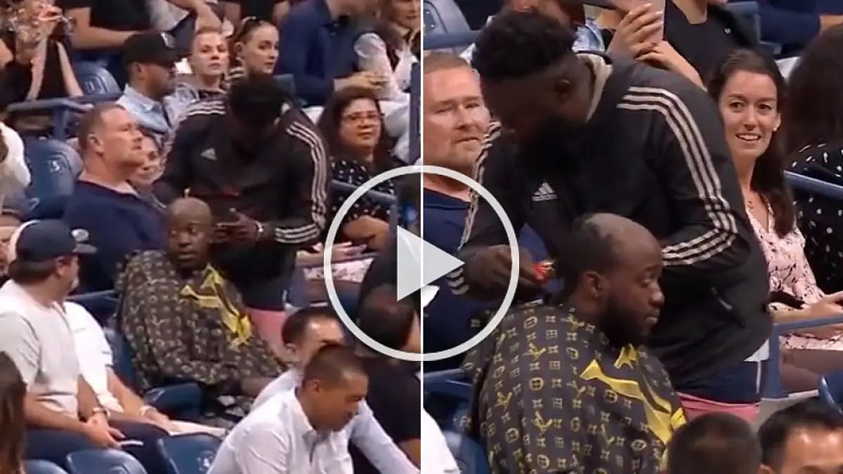 Tournament security removed the two from the match.