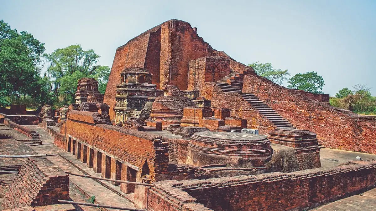 Nalanda in Bihar is one of the first residential universities in the world