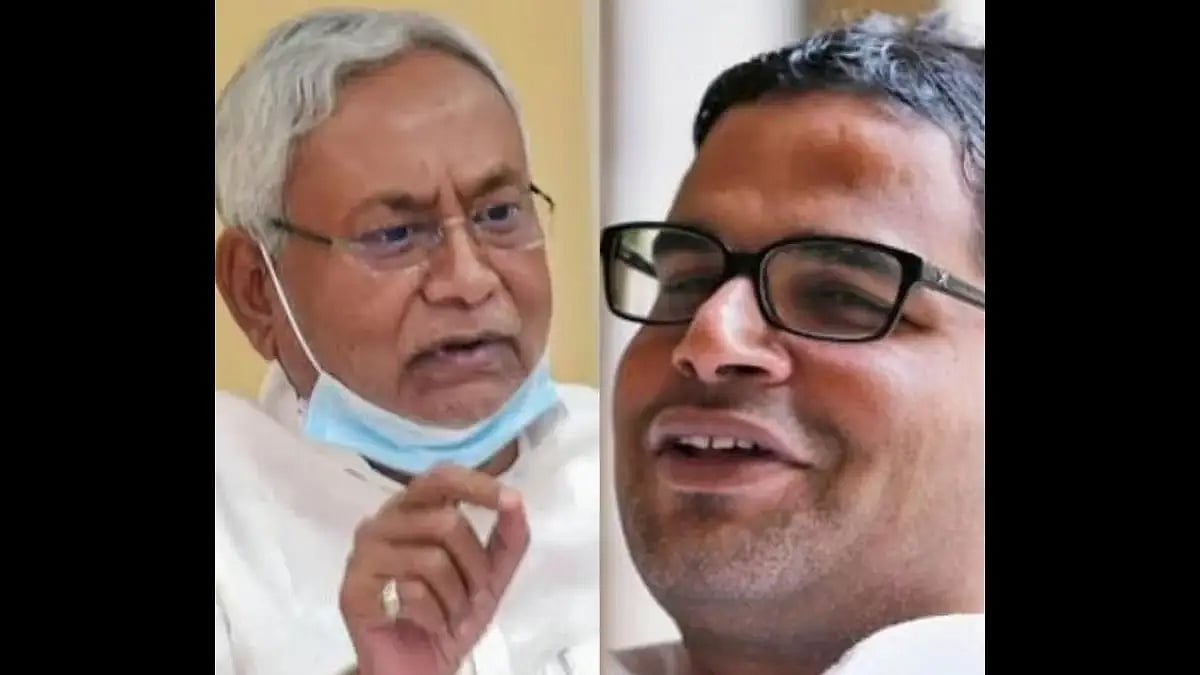 Bihar Chief Minister Nitish Kumar and poll strategist Prashant Kishore