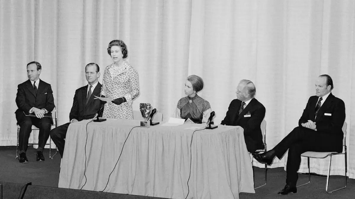 Queen Elizabeth II At The Opening Of BAFTA Headquarters