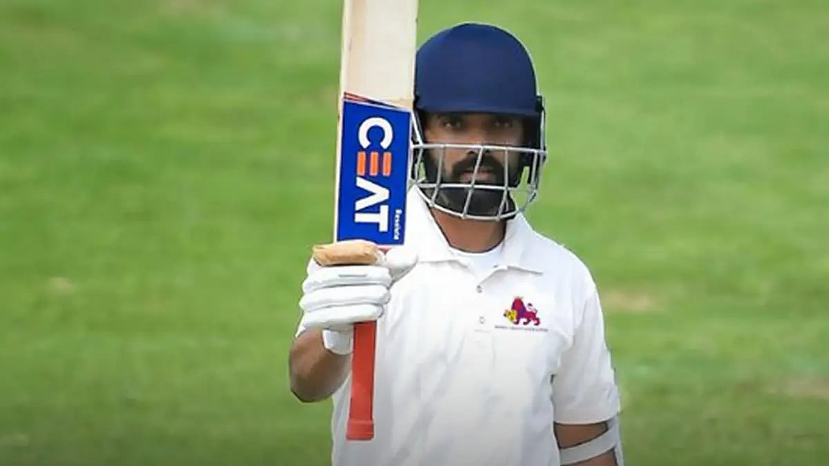 Ajinkya Rahane's unbeaten innings was laced with 18 fours and six sixes. 