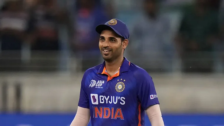 File photo of Bhuvneshwar Kumar, who is the leading wicket taker in India vs UAE T20I matches. - | Photo: File
