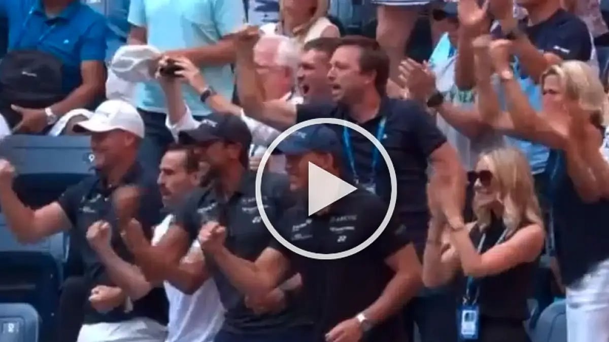 Casper Rudd won the match in four sets.