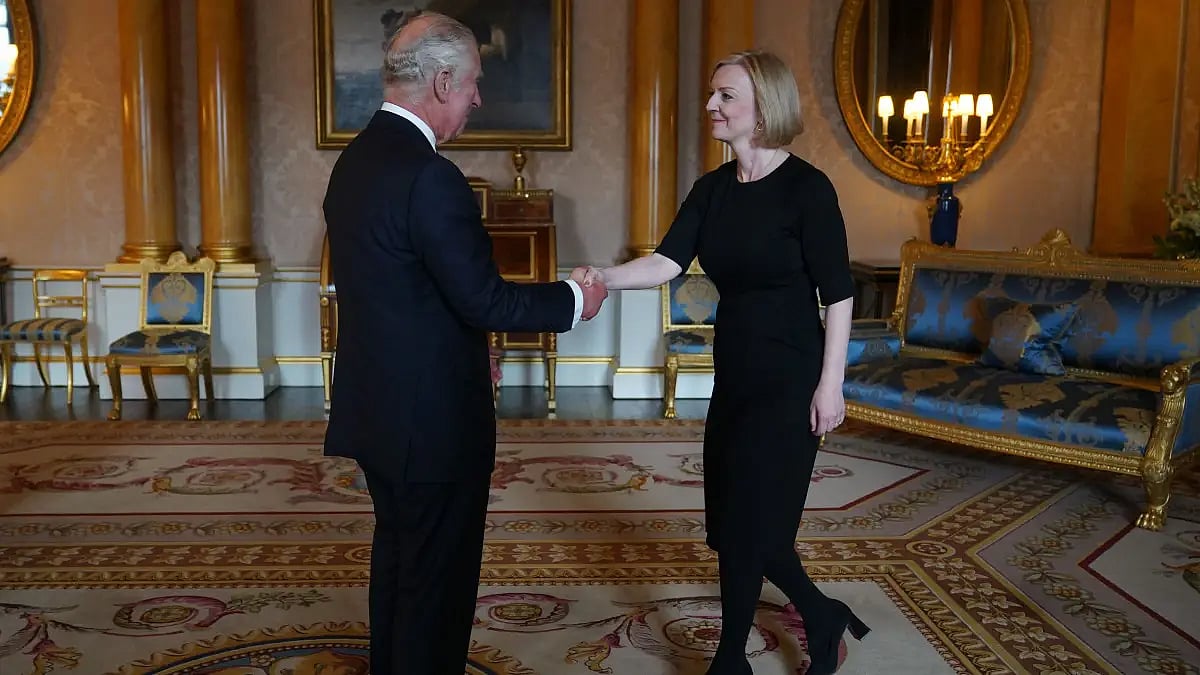 UK Prime Minister Liz Truss with King Charles III