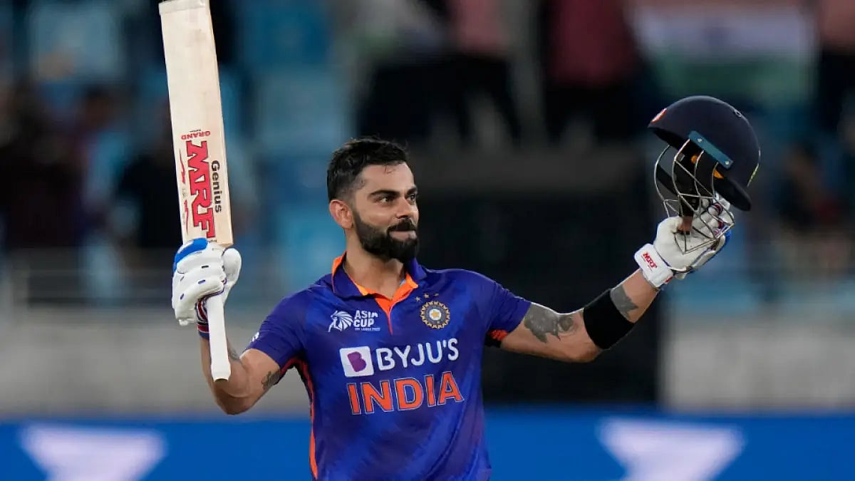 Virat Kohli scored 122 not out off 61 balls against Afghanistan in the Asia Cup 2022.     