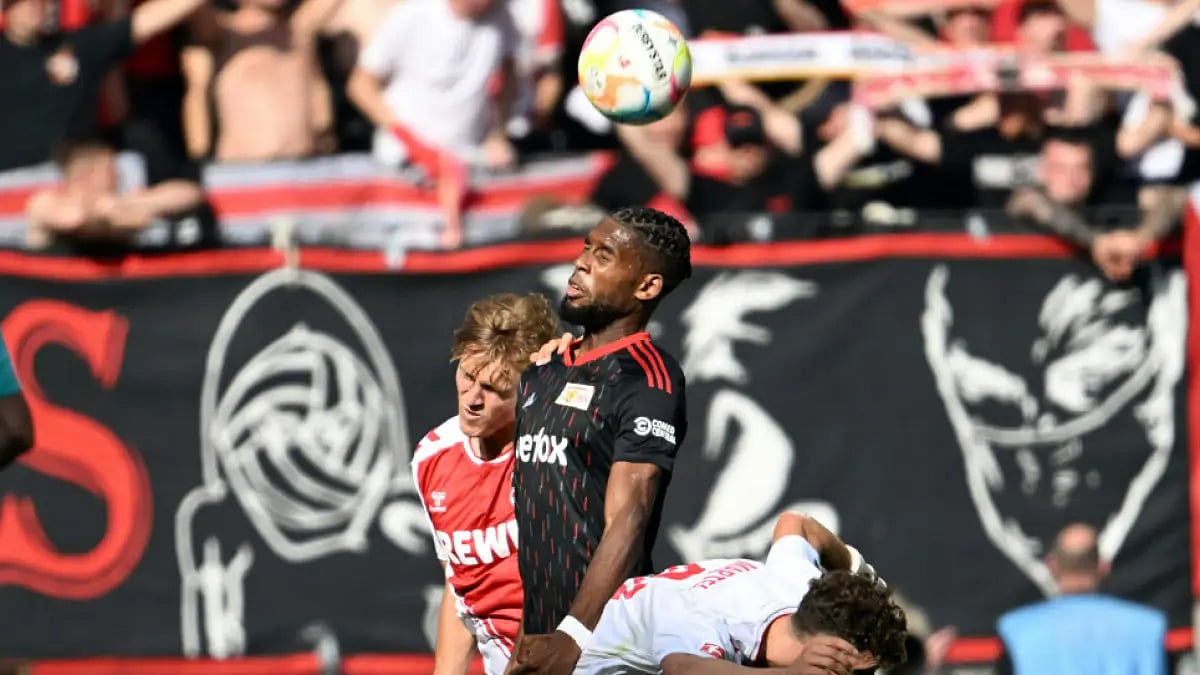 Action during Cologne vs Union Berlin in Bundesliga 2022-23 on Sunday. 