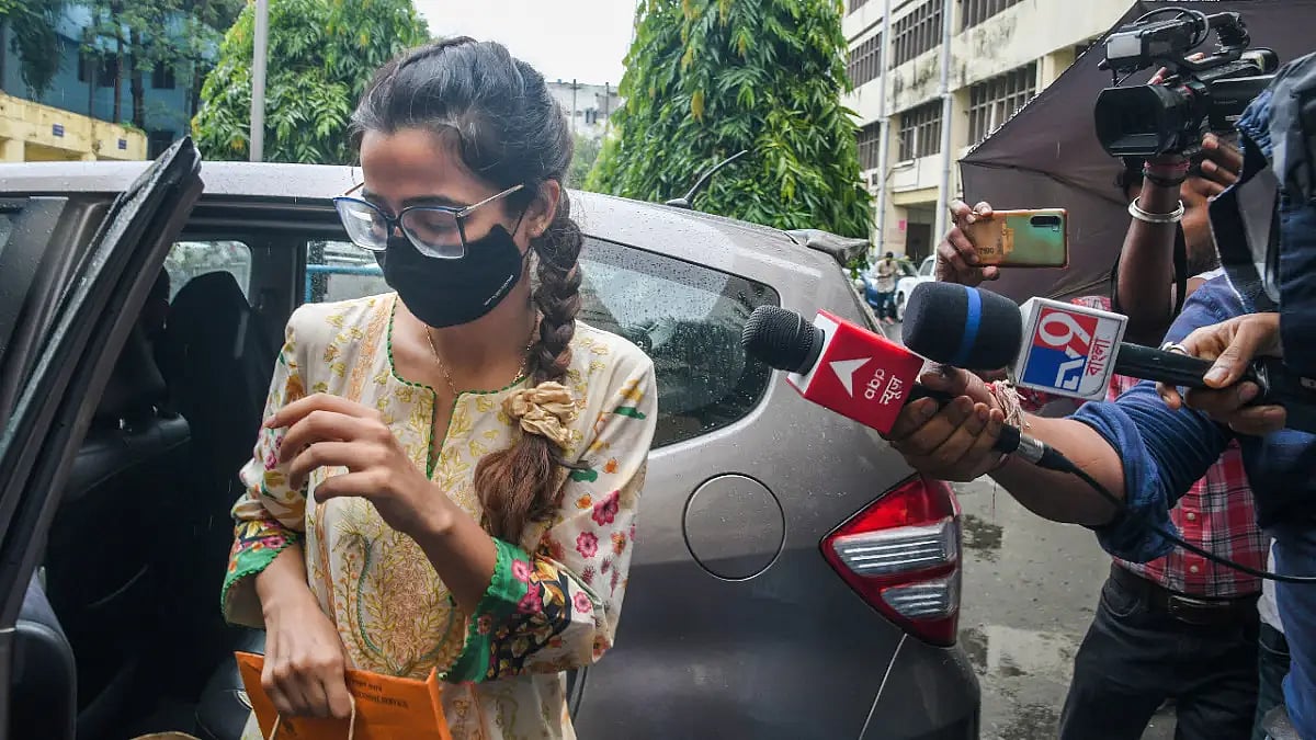 Maneka Gambhir, the sister-in-law of TMC leader Abhishek Banerjee, appeared before ED on Monday