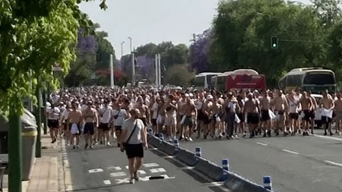 Frankfurt's passionate fans often travel in great numbers and they were involved in clashes last season.