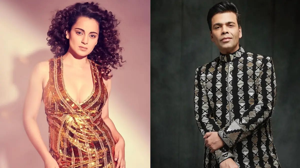 Kangana Ranaut and Karan Johar