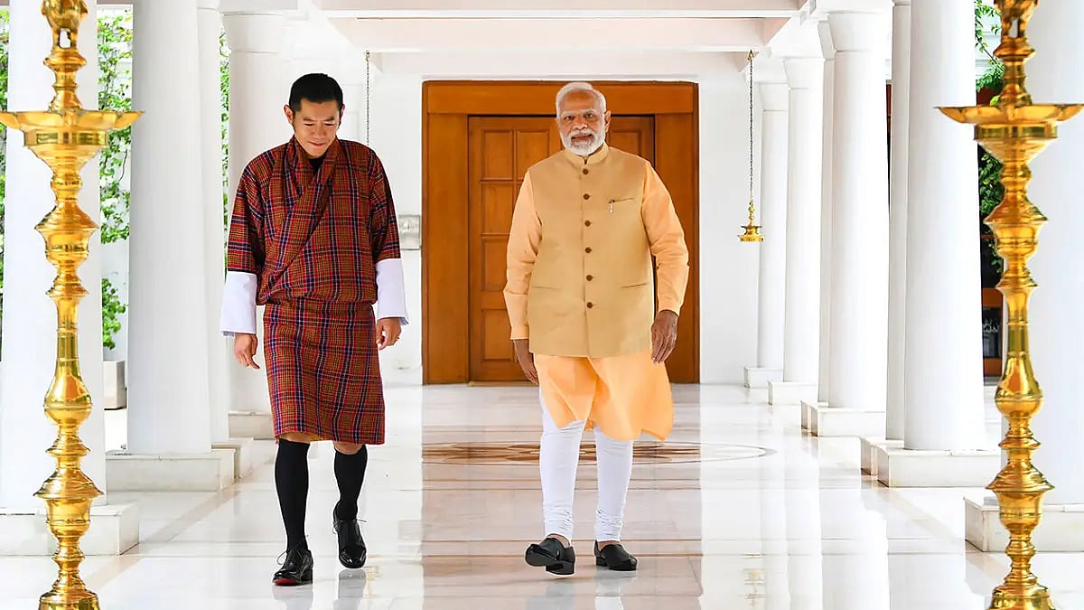 Bhutan King meets PM Modi in Delhi 
