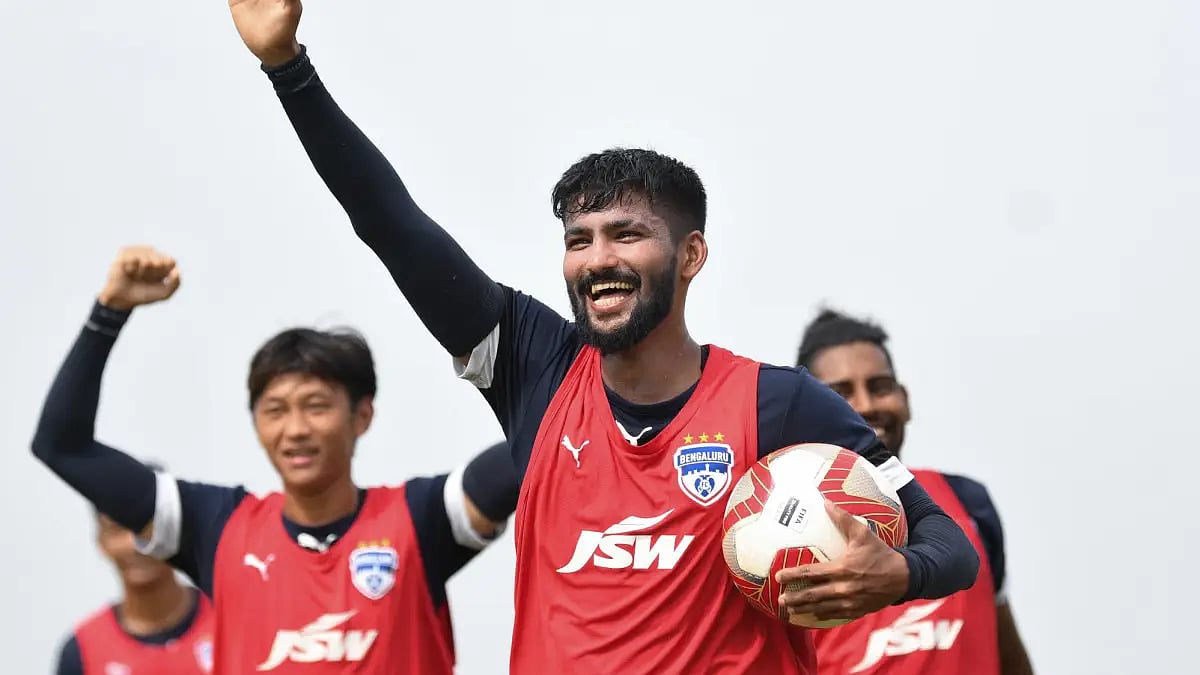 Bengaluru FC players in light mood ahead of their Durand Cup 2022 tie Hyderabad FC.  