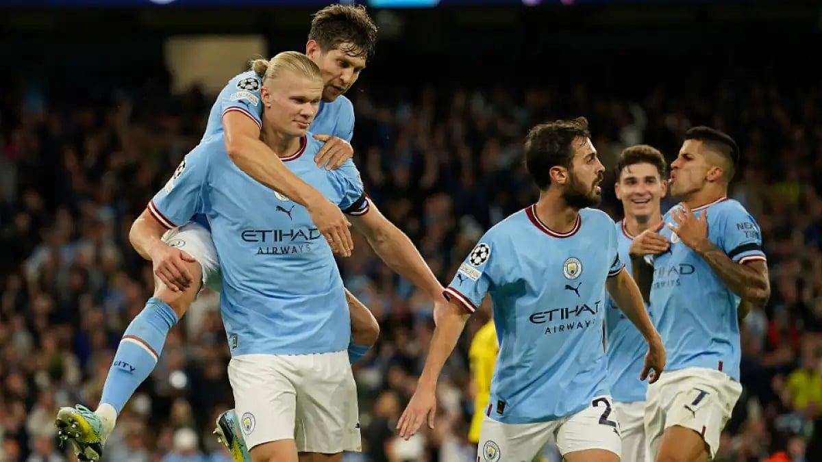 Erling Haaland is a doubt for the League Cup tie against Chelsea. 