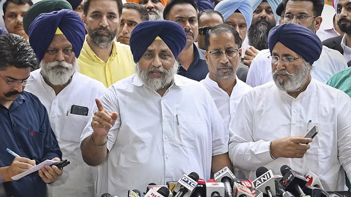 Sukhbir Singh Badal addresses media 