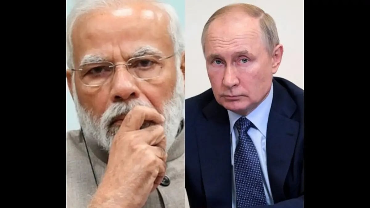 Prime Minister Narendra Modi (Left) and Russian President Vladimir Putin (Right)