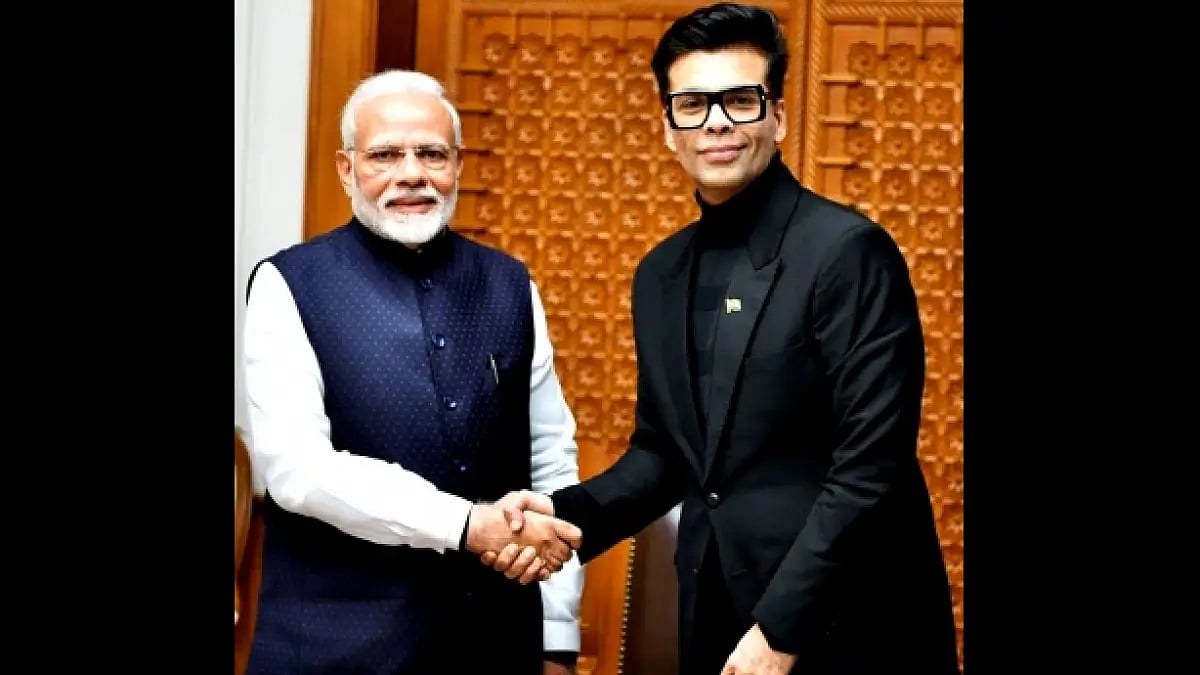 Karan Johar and Narendra Modi