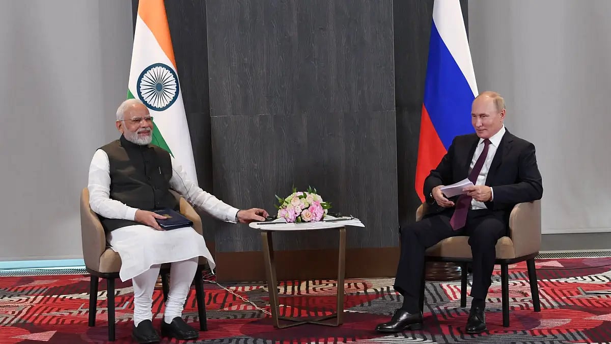 PM Narendra Modi met Russian President Vladimir Putin on Friday on the sidelines of SCO Summit