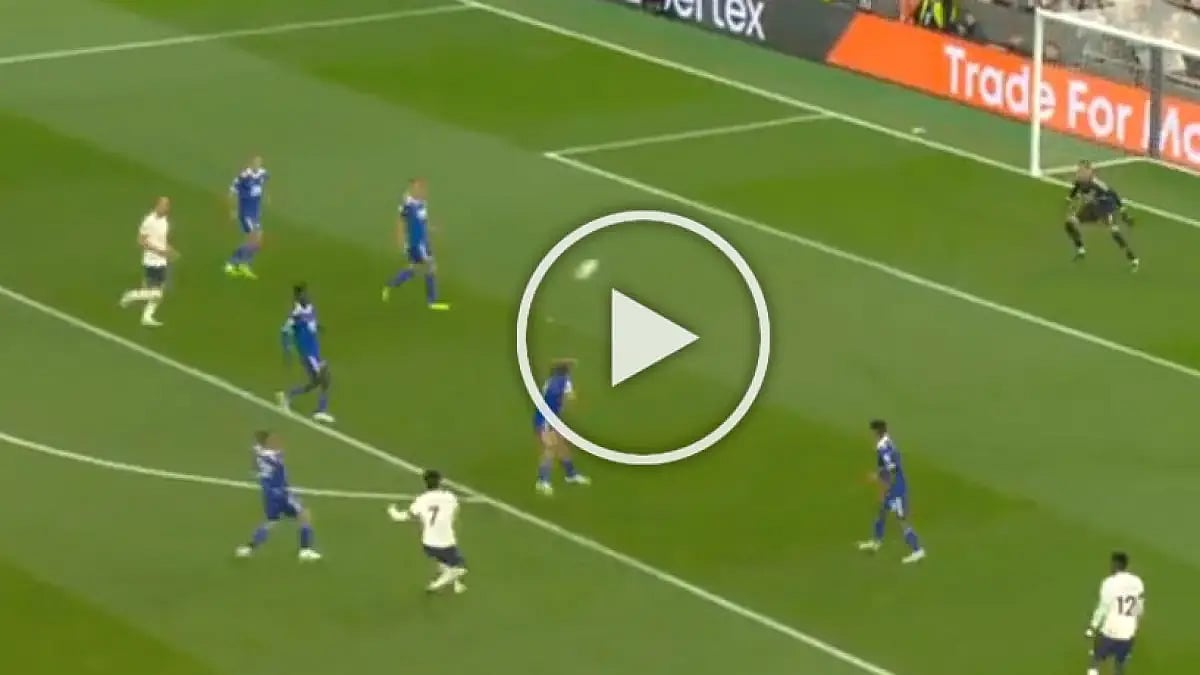 Son Heung-min curls a beauty with his left foot.