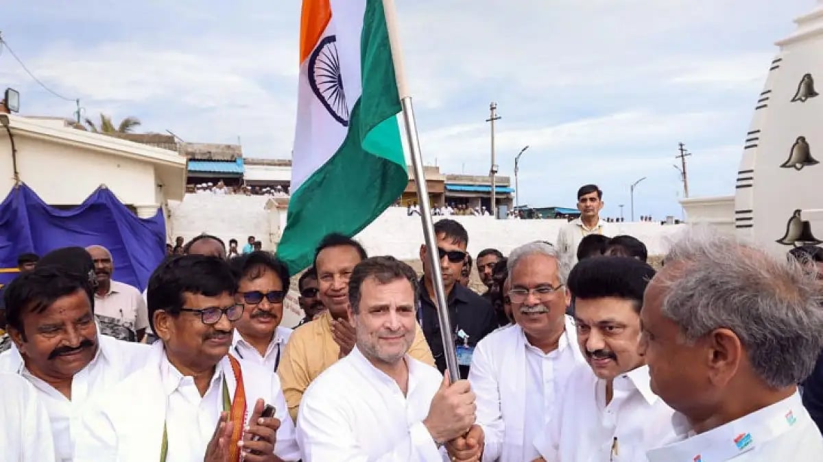 Congress leader Rahul Gandhi at Bharat Jodo Yatra