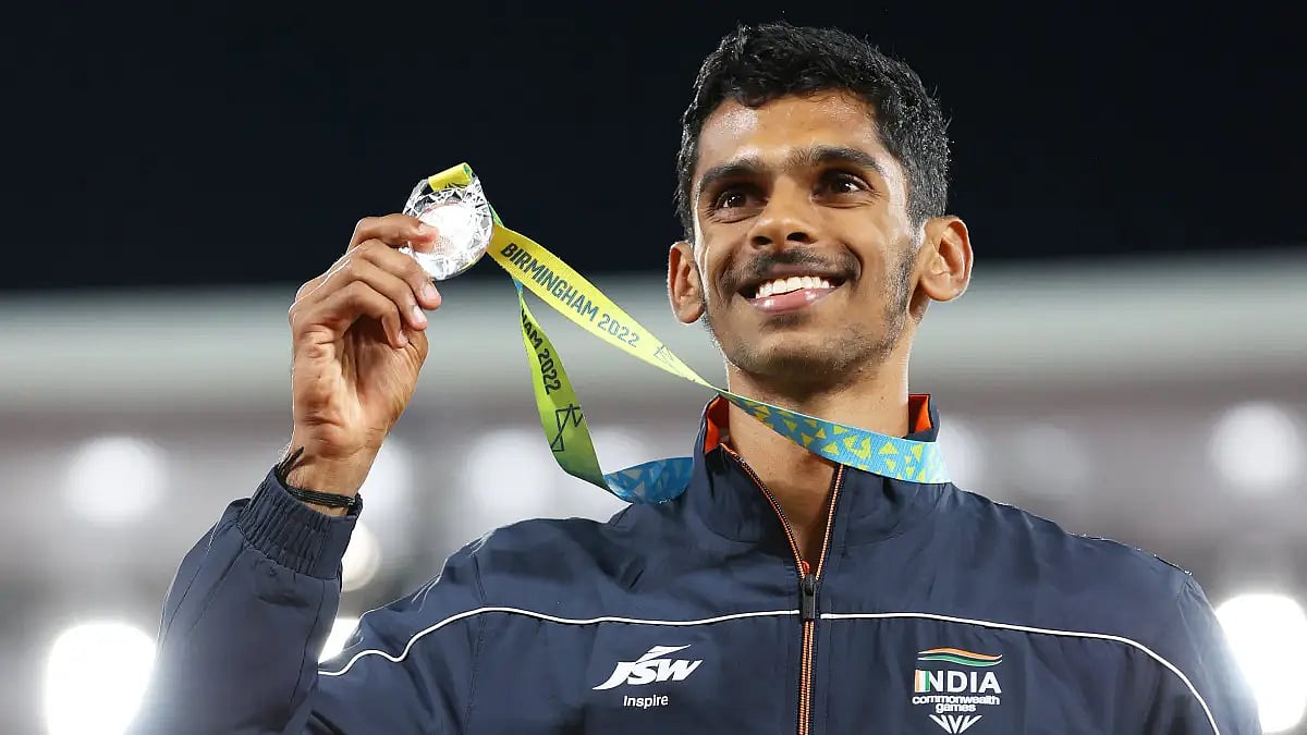 Murali Sreeshankar won a long jump silver at the Commonwealth Games in Birmingham.