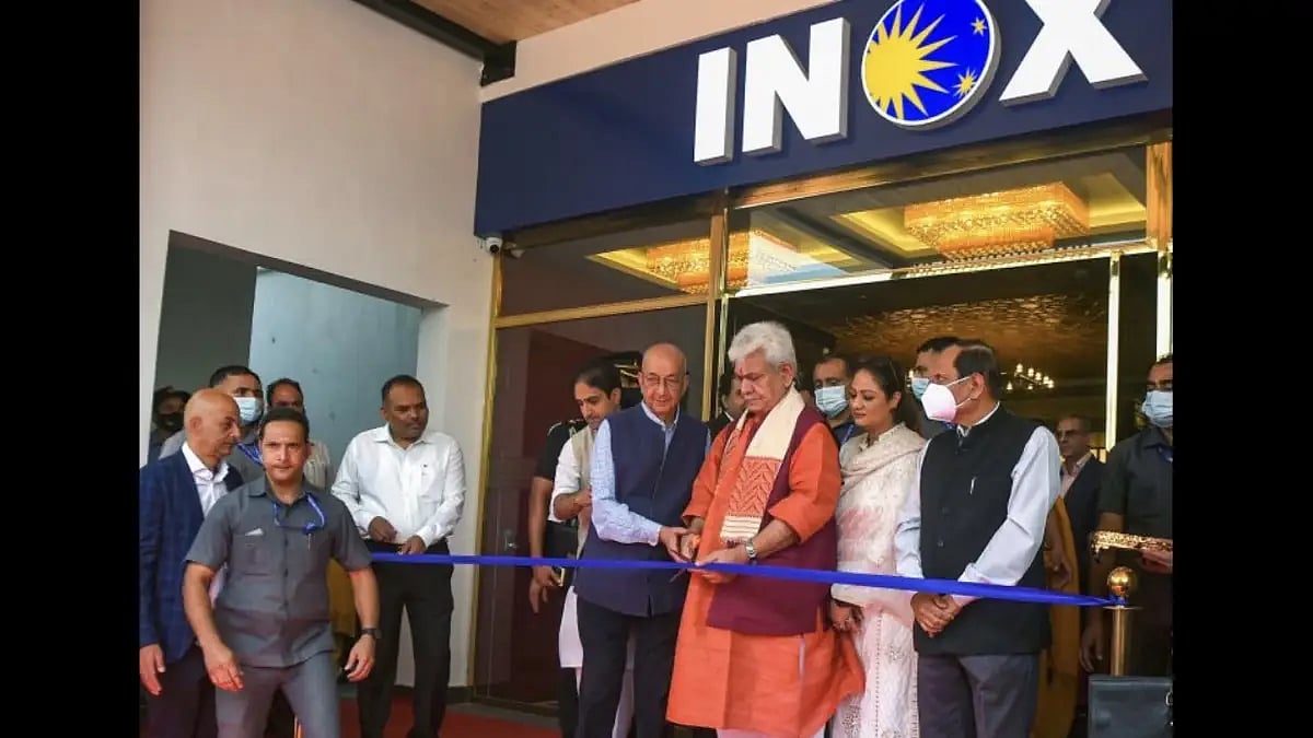 Manoj Sinha at the Inauguration of Inox in Srinagar