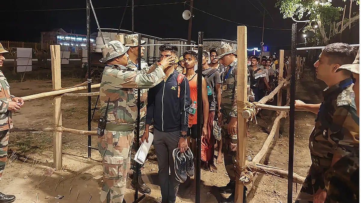 Army Agniveer recruitment rally 