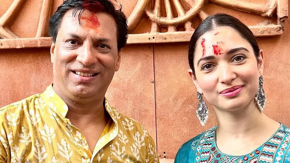 Madhur Bhandarkar with Tamannah 