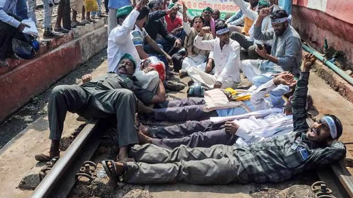 Train services remained partially affected as Kurmis blocked tracks