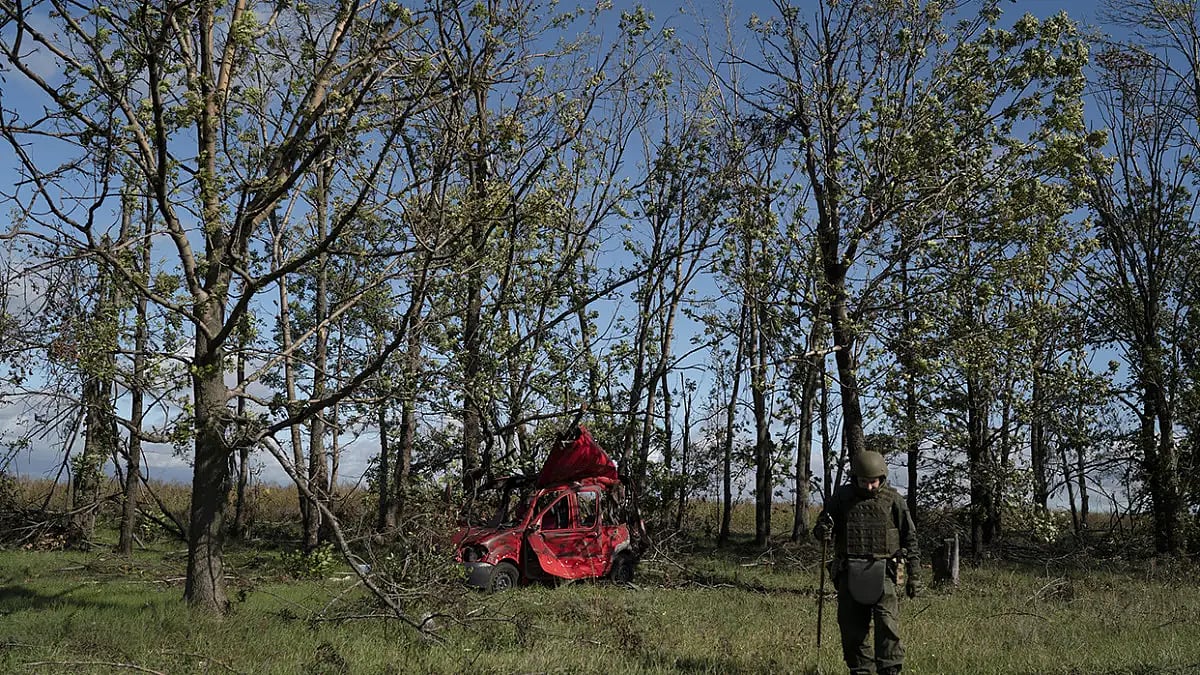 Russia Ukraine War Battlefield Bodies