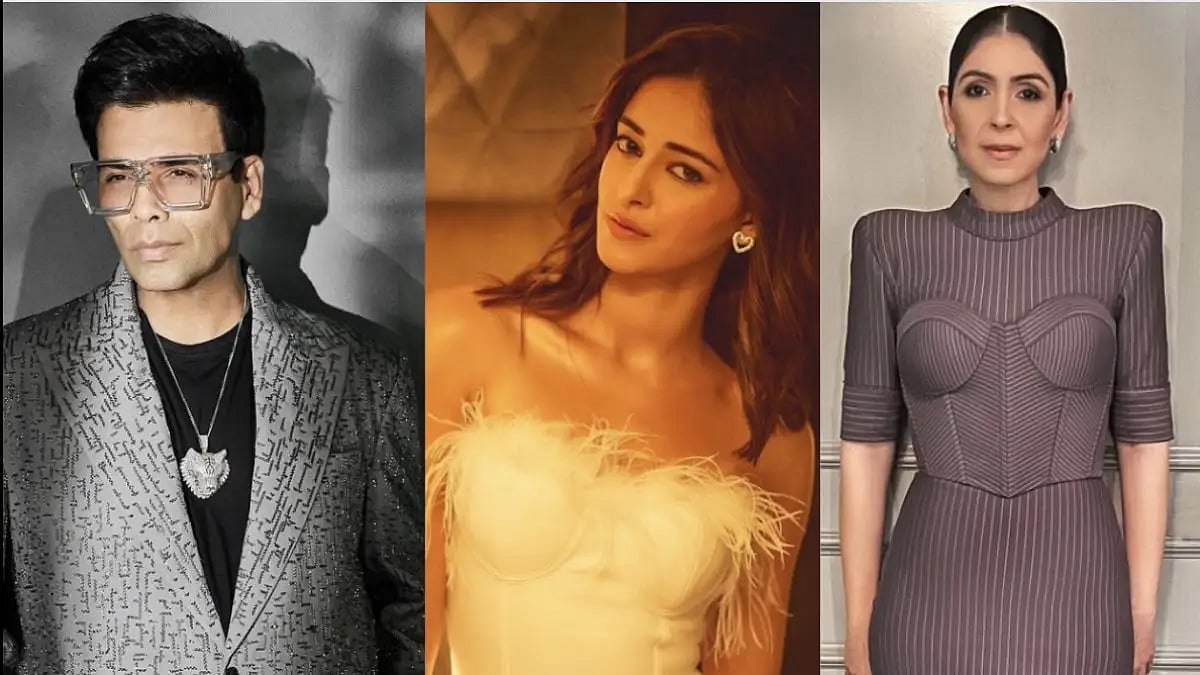 Karan Johar, Ananya Panday, Bhavana Panday