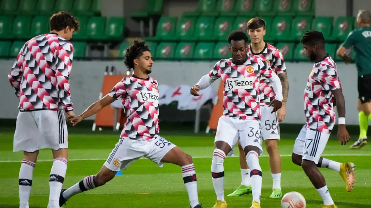 Manchester United are currently fifth in the English Premier League table.  